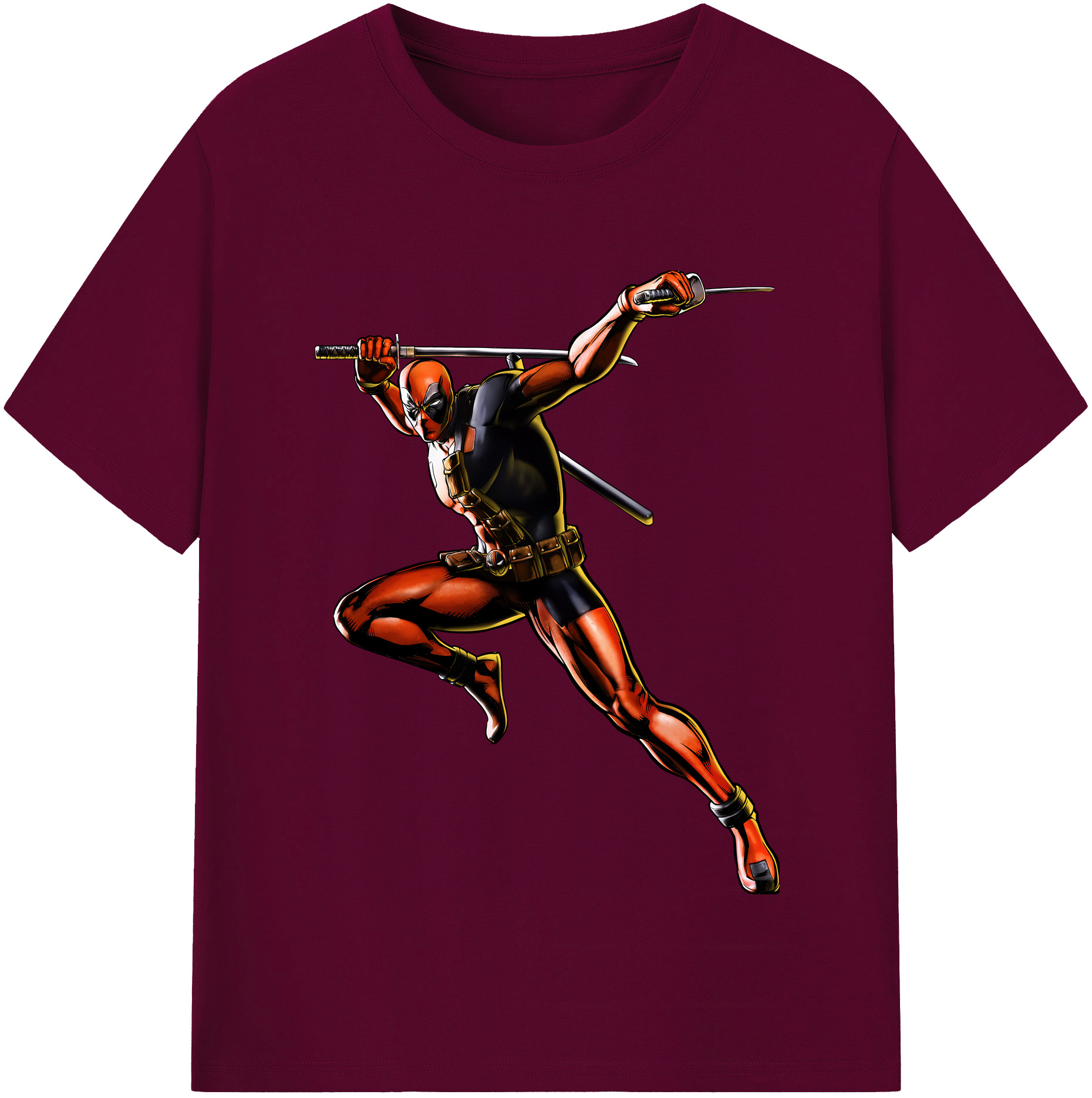 （画像用） Deadpool デッドプール レディースカジュアルプリントTシャツ（綿100％）